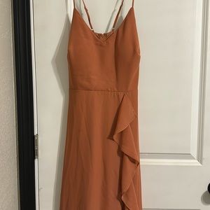 BIRDY GREY TERRACOTTA CHIFFON bridesmaid dress